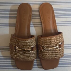 J.McLaughlin Luiza Vacheta Woven Sandals Tan
